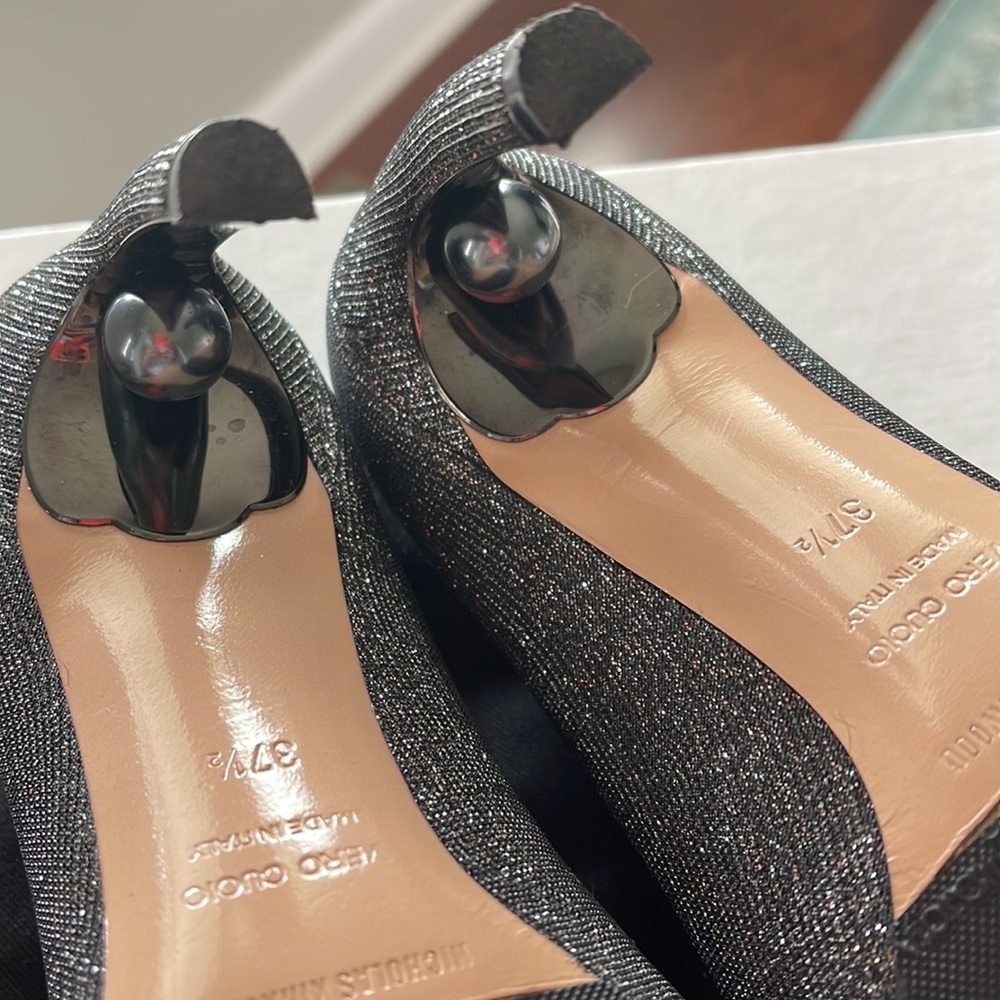 Nicholas Kirkwood silver sparkle heels sz 37.5
7.5 us - Picture 10 of 10
